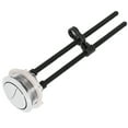 thumbnail image 1 of 1pc Dual Flush Toilet Water Tank Push Buttons with Rods Toilet Accessory (Silver), 1 of 8