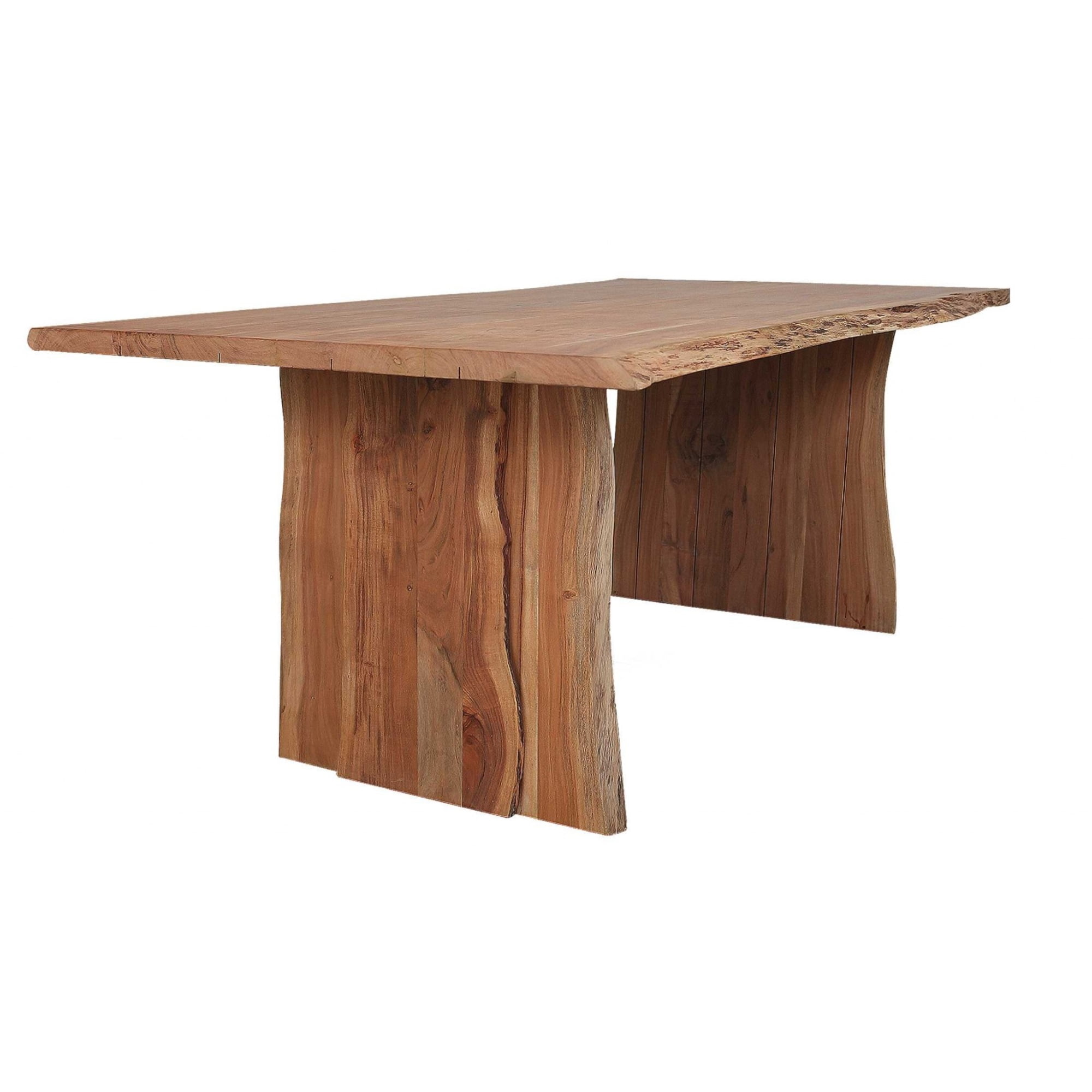 Solid Acacia Wood Live Edge Dining Table