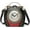 1 Black, variant on PVC Clock Shaped Crossbody Bag - Waterproof Adjustable Shoulder Purse for Women