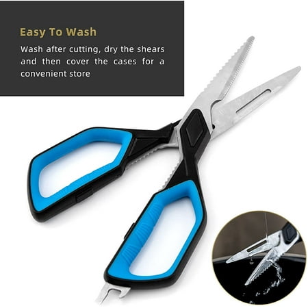 

Kitchen Scissors Stainless Steel Non Slip Sharp Kitchen Shears for Chicken Poultry Fish Meat Vegetables