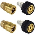 thumbnail image 3 of 4Pcs Pressure Washer Adapter M22 14mm High Pressure Washer Quick Connector Fittings 5000PSI Pressure Washer Hose Adapter Accessories, 3 of 10