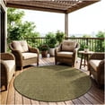 thumbnail image 5 of Koeckritz Rugs Garden Escape Winter Grass Premium Indoor/Outdoor Round Area Rug, 9' Round, 5 of 8