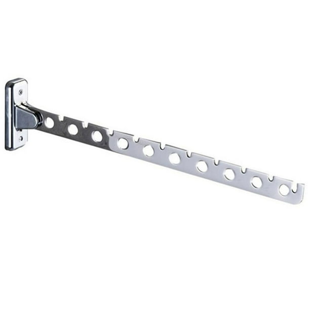 Gancho para Tendedero de Ropa de Acero Inoxidable, Tornillo Plegable para Gancho de Pared para Ropa, Soporte para Ropa, Gancho de Pared para lavandería, Colgador de Pared, 10 Agujeros