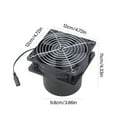 thumbnail image 3 of High Efficiency 120mm 12V 6000RPM Small Cooling Fan Ventilation Exhaust Fan Kits For Workshops Bathrooms Greenhouses, 3 of 8