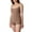 Khaki, variant on QSAWXQZ Women's Seamless Shapewear Romper Lace Trim Mid-Thigh Tummy Control Butt Lifting Crew Neck Sleeveless Bodysuit for Under Dress Daily Slimming Body Shaper Shorts L