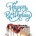 thumbnail image 1 of Topper para pastel Crseniny azul con brillo Feliz Cumpleaños, 1 of 4