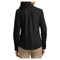 thumbnail image 2 of Yellow Rooster Women's Long Sleeve Carefree Poplin Uniforms Dress Shirt Deep Black XL, 2 of 6