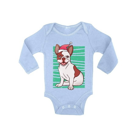 

Awkward Styles Ugly Christmas Baby Outfit Bodysuit Xmas Bulldog Baby Romper