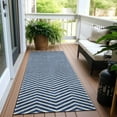 thumbnail image 6 of Addison Rugs Chantille Indoor/Outdoor Transitional Chevron Blue Washable Runner Rug, 2'3" x 7'6", 6 of 6
