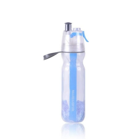 

Bicycle sports bottle PE double plastic water cup cold function sports spray bottle