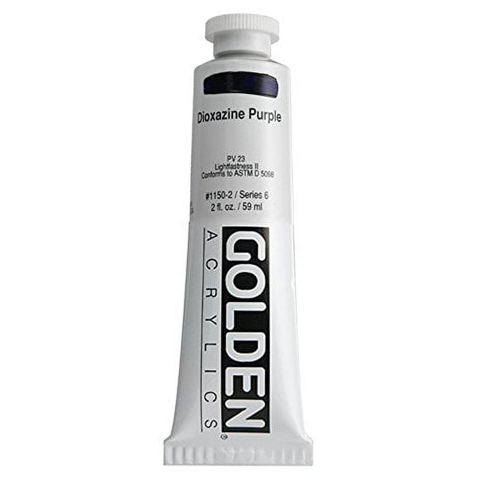 Golden Heavy Body Artist Acrylics - Dioxazine Purple, 8 oz Jar