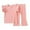 Pink, variant on ibuvkizy Baby Girl Clothes Toddler Girl Short Clothing Sets,Fashion Girls' Casual Short Sleeve Tops Round Neck Collar Botton Solid Long Pants Sets,Summer Casual Top Tee Shirts,Gifts for Her