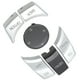thumbnail image 5 of Kit de perilla de botón de control multimedia para consola central, elegante cubierta de botón multimedia antiarañazos, repuesto para Serie 1, 3, 5, plateado galvanizado Jadeshay A, 5 of 8