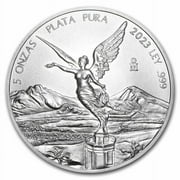 BANCO DE MEXICO 2023 Mexico 5 oz Silver Libertad BU