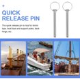 thumbnail image 3 of HLONK 8 pcs Quick Release Pin Carbon Steel Steel Ball Hitch Pin with Pulls Rings, 3 of 12