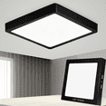 thumbnail image 1 of Lampara De Sobreponer Panel Led 12w Cuadrado Xtellar Negro Blanco Frío, 1 of 3