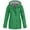 Green, variant on Women Casaul Solid Jackets Outdoor Plus Size Drawstring Zipper Hooded Raincoat Windproof Tops Coat With Pocket