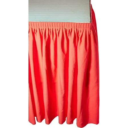 

ZCYH Linen Polyester Poplin Table Skirt for Rectangle Tables Pleat Fabric for Wedding Banquet Trade Show 17-Foot by 29-Inch Long with 10 L-Clips Emerald Green