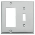 thumbnail image 2 of Baldwin 4743151 GFCISingle Toggle Beveled Edge Switch Plate Antique Nickel, 2 of 3