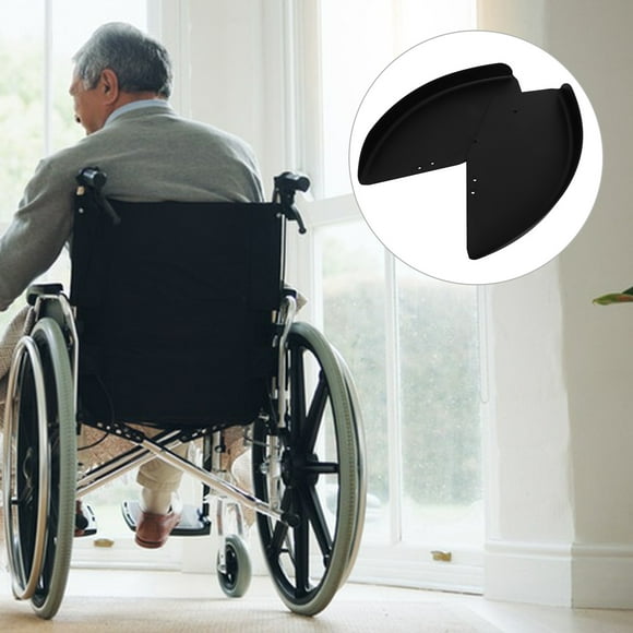 AURARMLET 1 Pair Black Wheelchair Parts Wind-Proof Board ABS Side Protection