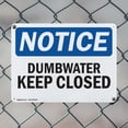 thumbnail image 5 of (2 Pack) Dumbwaiter Keep Closed OSHA Notice Sign 14 Inch X 10 Inch Plastic Sign, Weather Resistant, UV Protected for Workplace, Business, and Construction Site, Made in the USA, 5 of 8