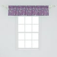 thumbnail image 2 of Ambesonne Garden Window Valance, Bluish Owls Along Flowers, 54" X 12", Multicolor, 2 of 3