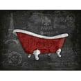 thumbnail image 2 of Grey, Jace 18x15 White Modern Wood Framed Museum Art Print Titled - Red Bath, 2 of 4