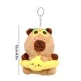 thumbnail image 3 of Capybara Peluche, Peluche Mignonne de 4,7 Pouces Dessin Animé Capybara Rongeur Jouet en Peluche Capybara Animal en Peluche Réaliste Capybara Poupée en Peluche avec Sac à Dos Tortue pour Enfants, 3 of 6