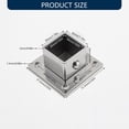 Adjustable Wall-Mounted Pipe Bracket Set - Steel Flange Base Supports ...