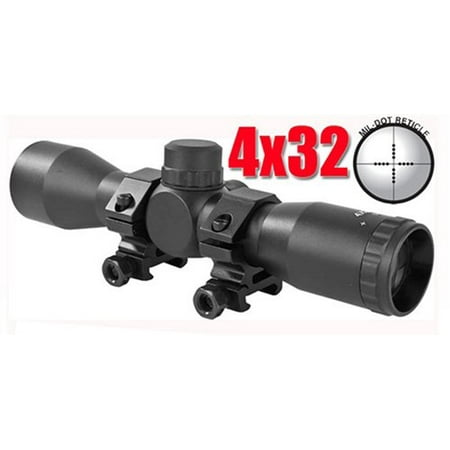 4x32 Rifle Scope Mil Dot Reticle, Tiberius T8.1 Paintball Gun Scope, Tiberius T8.1 Gun Scope, Tiberius Arms Paintball, Paintball, Paintball.., By Trinity from