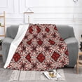 thumbnail image 2 of XMXT Flannel Throw Blanket for Couch, Classic Perris Print Bed Sofa Decor Blankets for Home Bedroom, 50 x 40 inches, 2 of 9