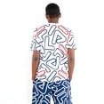 thumbnail image 2 of Fila Klaus Outline All Over Print Men's T-Shirt White-Peacoat-Red lm015912-100, 2 of 2