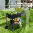 thumbnail image 6 of VEVOR Raised Garden Bed, 42.5 x 19.5 x 31.5 inch Galvanized Metal Planter Box, Elevated Outdoor Planting Boxes with Legs, 6 of 9