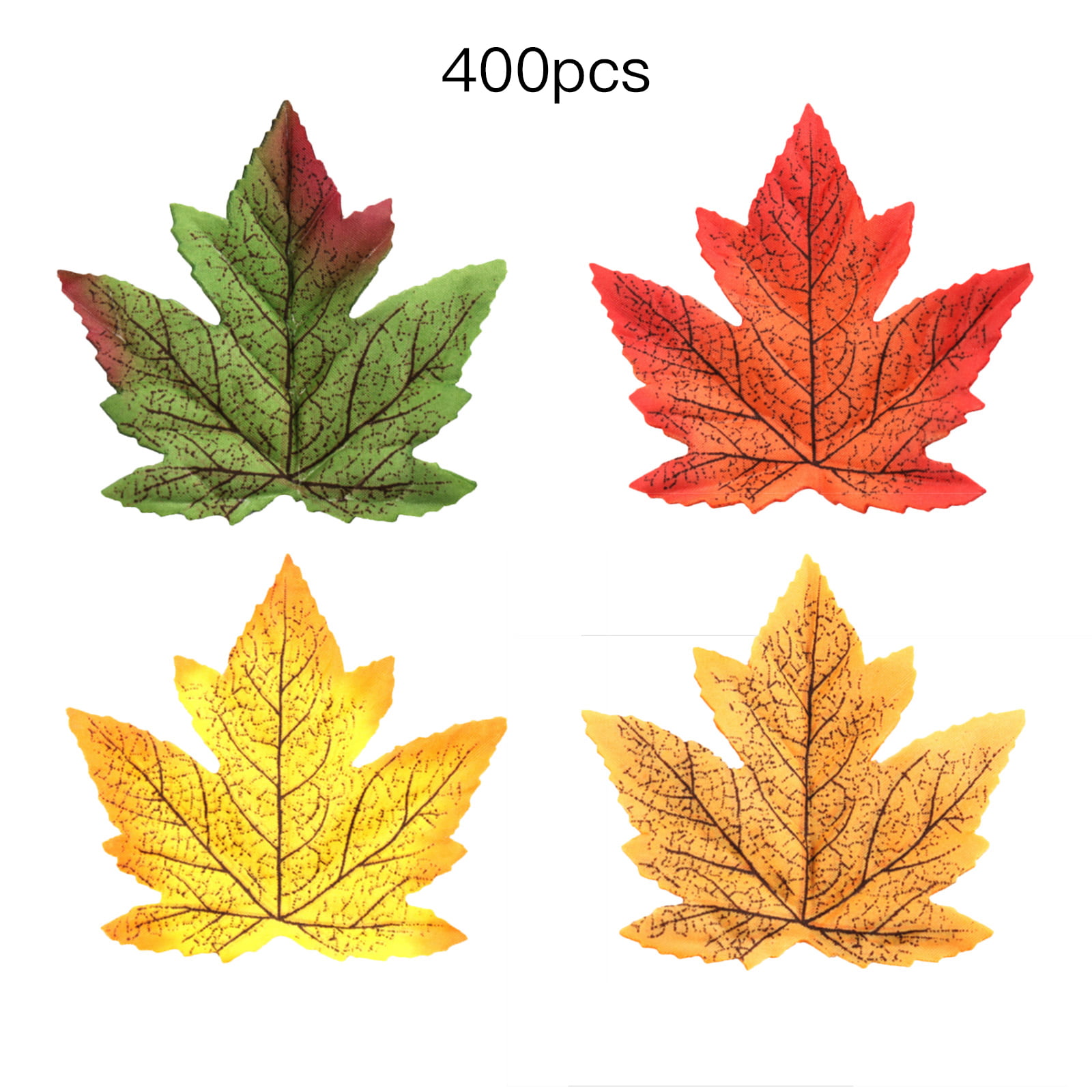 120 Pcs Artificial Fall Autumn Maple Leaf Silk Leaves Wedding Garden Decor LP 