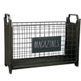 thumbnail image 2 of Rae Dunn Magazine Holder - Space Saving Organizer Rack for Books, Files, Folders - Standing Decorative Chic Metal and Wood Storage Container for Home and Office, 2 of 4