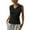 Black, variant on Women’s Sleeveless V-Neck Tennis Top Breathable Lightweight Stretchy Comfort Fit Workout Casual Wear