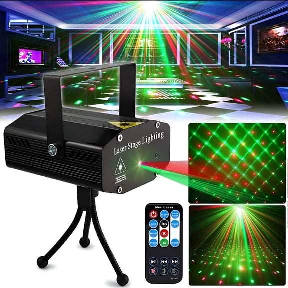 HIBIBUD Sound Activated Disco Party Lights,Flash Strobe DJ Stage Lighting with Remote Control