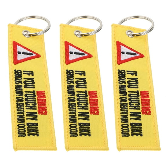 Soimiss Embroidered Keychain Fashion Embroidery Polyester 3Pack