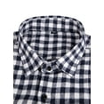 thumbnail image 5 of LELINTA Men's Long Sleeve Plaid Shirt Flannel Plaid Shirt Mens Button Down Shirt Workshirt Red Black Blue, 5 of 8