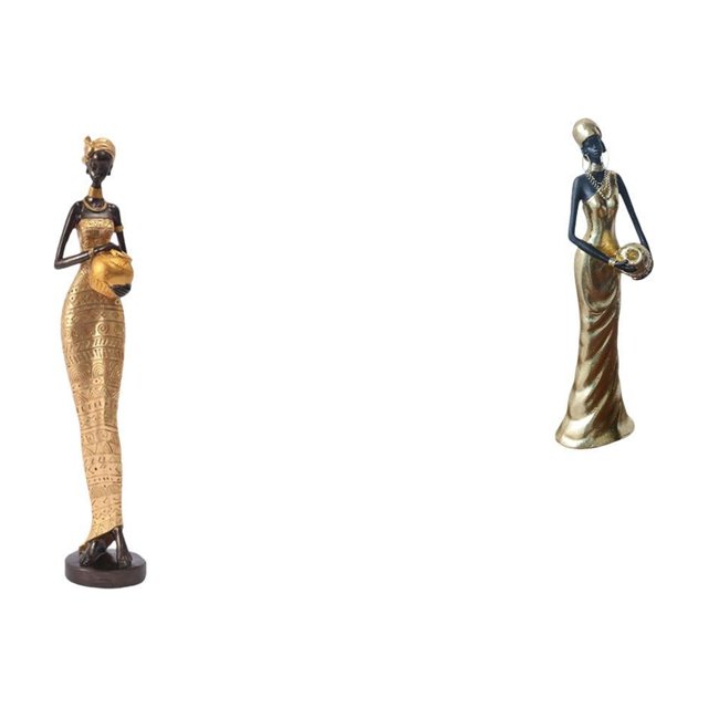 Estatua de mujer africana, obra de arte, decoración del hogar, escultura de mujer tribal para dormitorio, mesa, TV, mueble, hoteles, decoración ligera