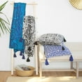 thumbnail image 4 of Rochelle Porter Design Kobo Throw Peacock, 50" x 60", Rectangle, Blue, Indigo, 1 Piece, Cotton, , Adult, 4 of 8