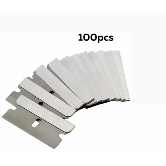 100Pc Razor Blades Single Edge Extra Sharp Heat Treated Safety Knife Shaving