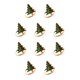thumbnail image 2 of Cateissary Anillo de servilleta de acero inoxidable de Navidad Titulares de pañuelos de papel portátiles de Navidad Banquete de comedor Decoración Árbol verde 10piezas Cateissary CBP163696, 2 of 6