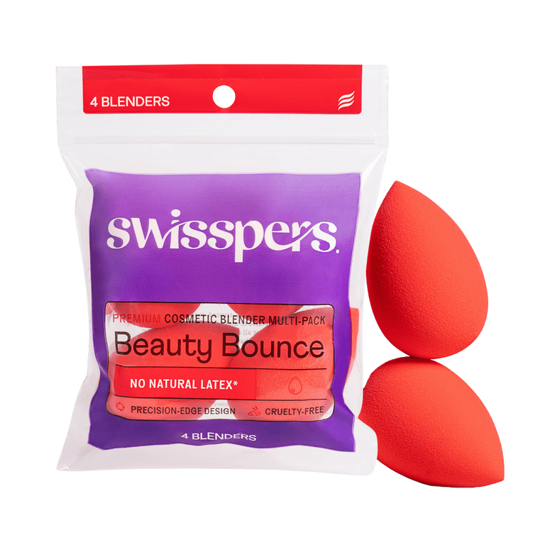 Swisspers Beauty Bounce Premium Cosmetic Sponges, 4 Count photo 1