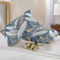 thumbnail image 3 of Outdoor Pillow Cover Feathers Modern Art Set of 2 Waterproof Throw Pillowcases White Blue Decorative Patio Furniture Pillows for Couch Garden Indoor & Outdoor Use, 3 of 9