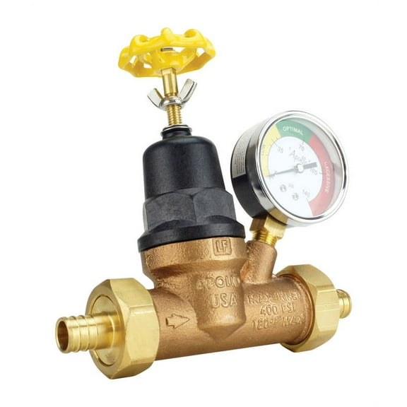 Apollo APXPRV34WG Water Pressure Regulator w/Gauge, Bronze