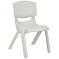 thumbnail image 1 of JOON Stackable Plastic Kids Learning Chairs, Light Gray, 20.5x12.75X11 Inches, 1 of 7