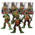 thumbnail image 2 of NECA-figuras de acción de Tortugas Ninja Mutantes adolescentes, figuras de acción de Raph, Leonardo, Donatello, Mikey, 4 unidades/set, modelo de Colección de cómics TMNT, Juguetes Fivean unisex, 2 of 2