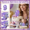 thumbnail image 2 of Birthday Number Candle, Party Festival Cake Decoration Candle for Baking Cake Topper for Celebration Event Dessert Table Purple, 2 of 5