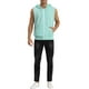 thumbnail image 2 of INSPIRE CHIC Chalecos para hombres sin mangas con capucha, cierre de cremallera, chaleco casual XL menta, 2 of 6